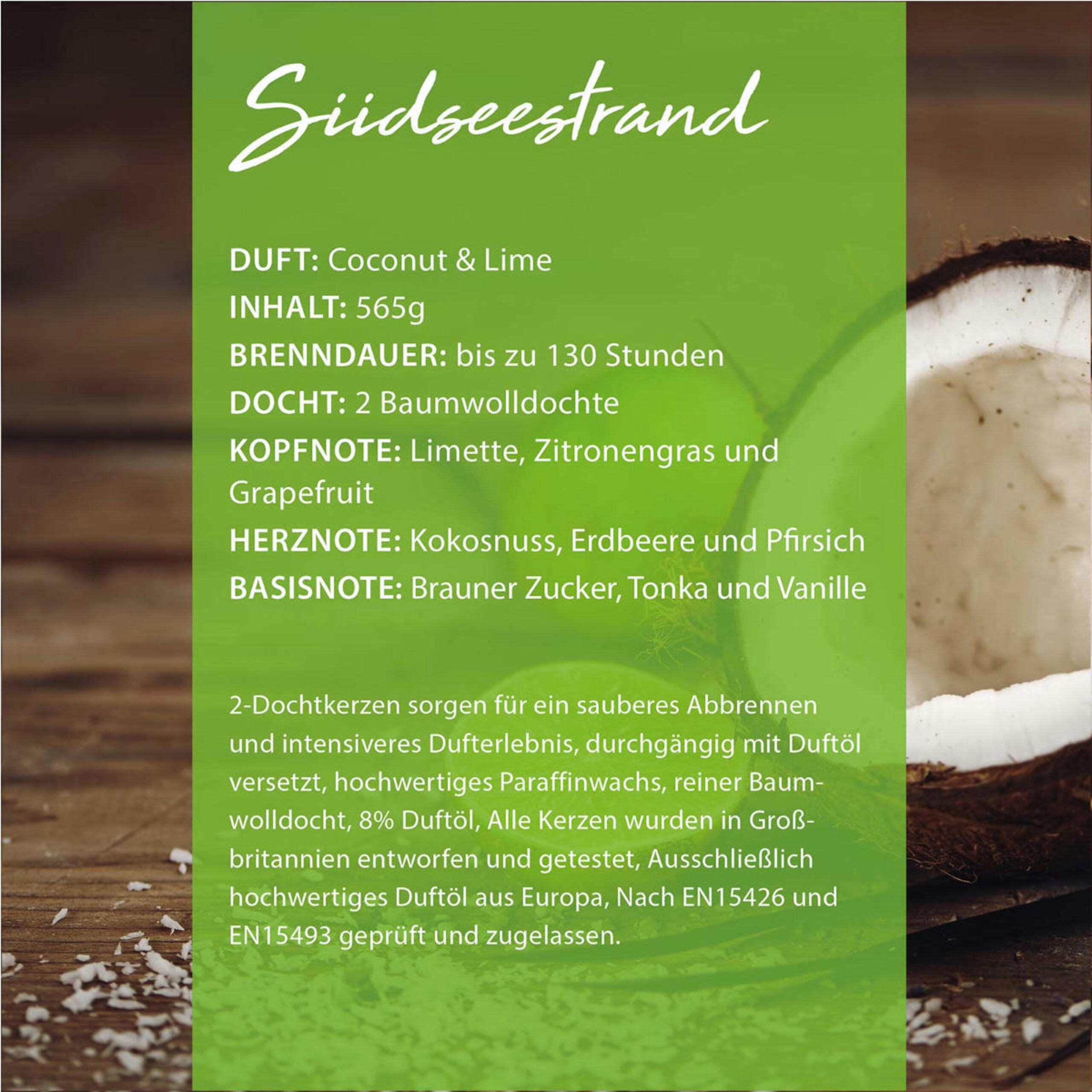 DUFTKERZE Woodbridge - Weiß, Naturmaterialien/Glas (17cm)