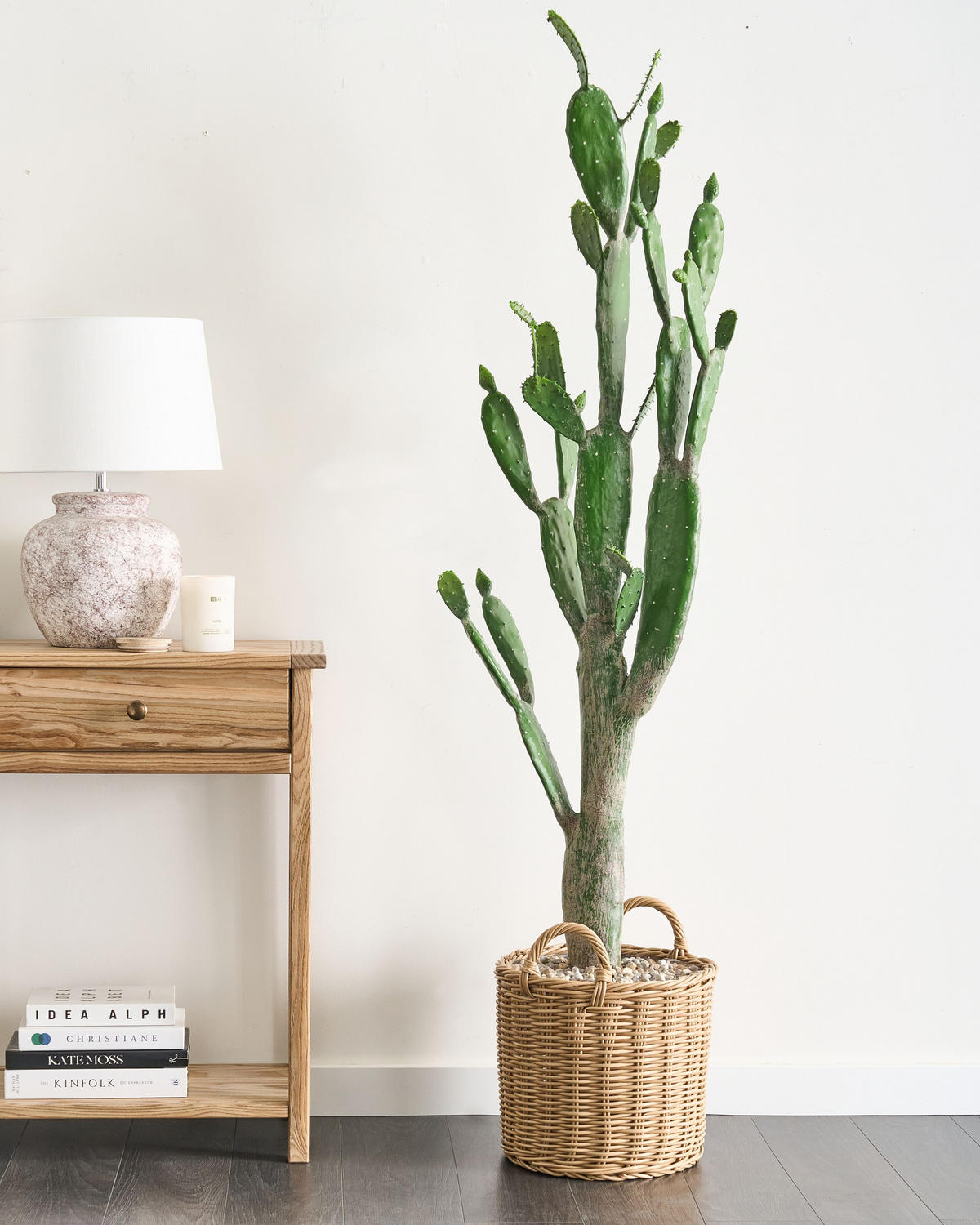 KUNSTPFLANZE im Blumentopf 150 cm Grün/Schwarz Opuntia Cactus - Schwarz/Grün, Kunststoff (150cm) - Beliani