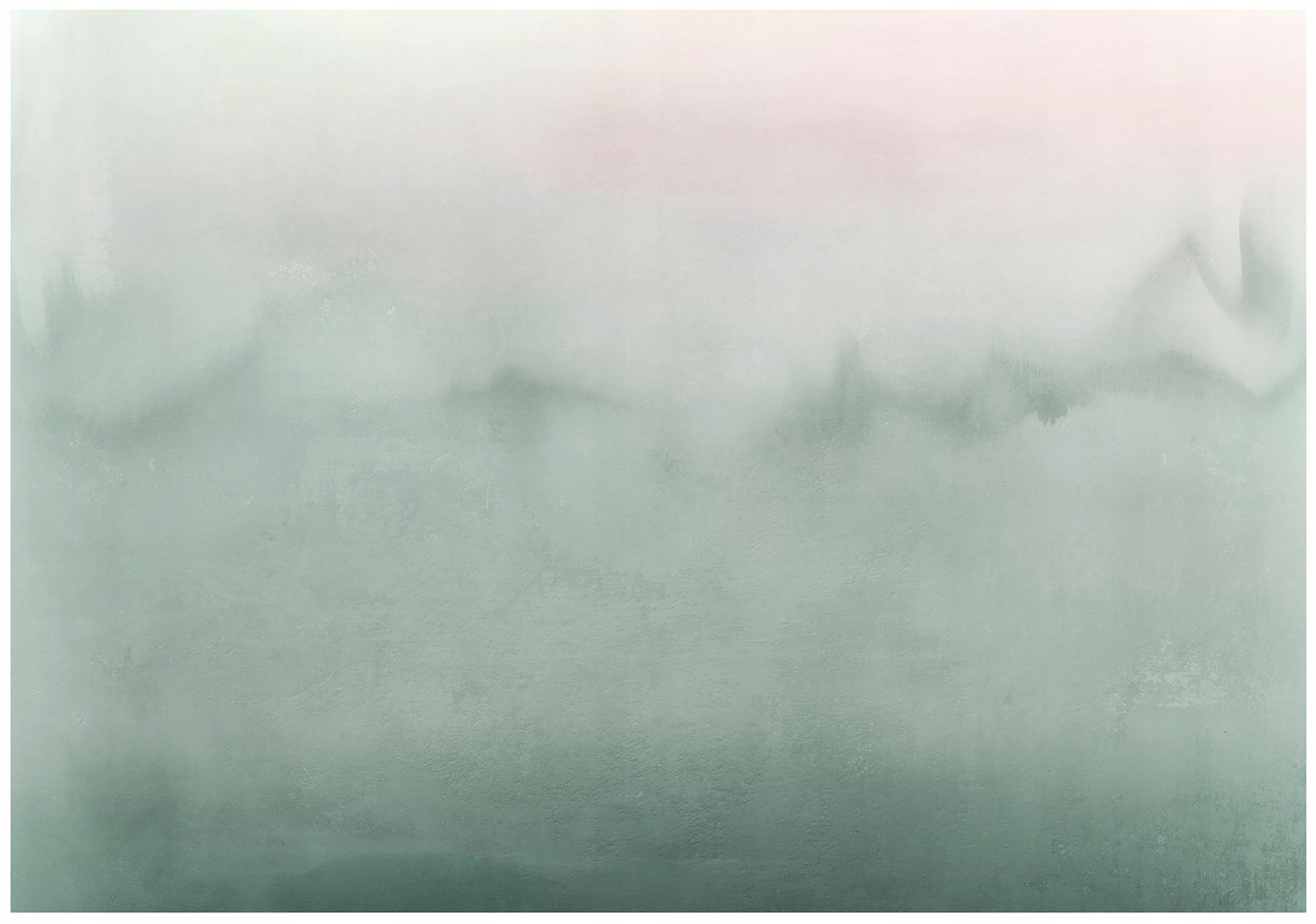 FOTOTAPETE Gradient Beton Grün 416x254 cm - Multicolor, Papier (416/254cm) - Wallarena