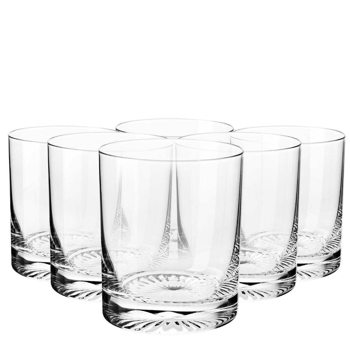 WHISKYGLÄSER MIXOLOGY MIT GEPRÄGTEM BODEN, 6ER-SET, 300 ML - Transparent, Glas (0.3L) - Krosno Glass