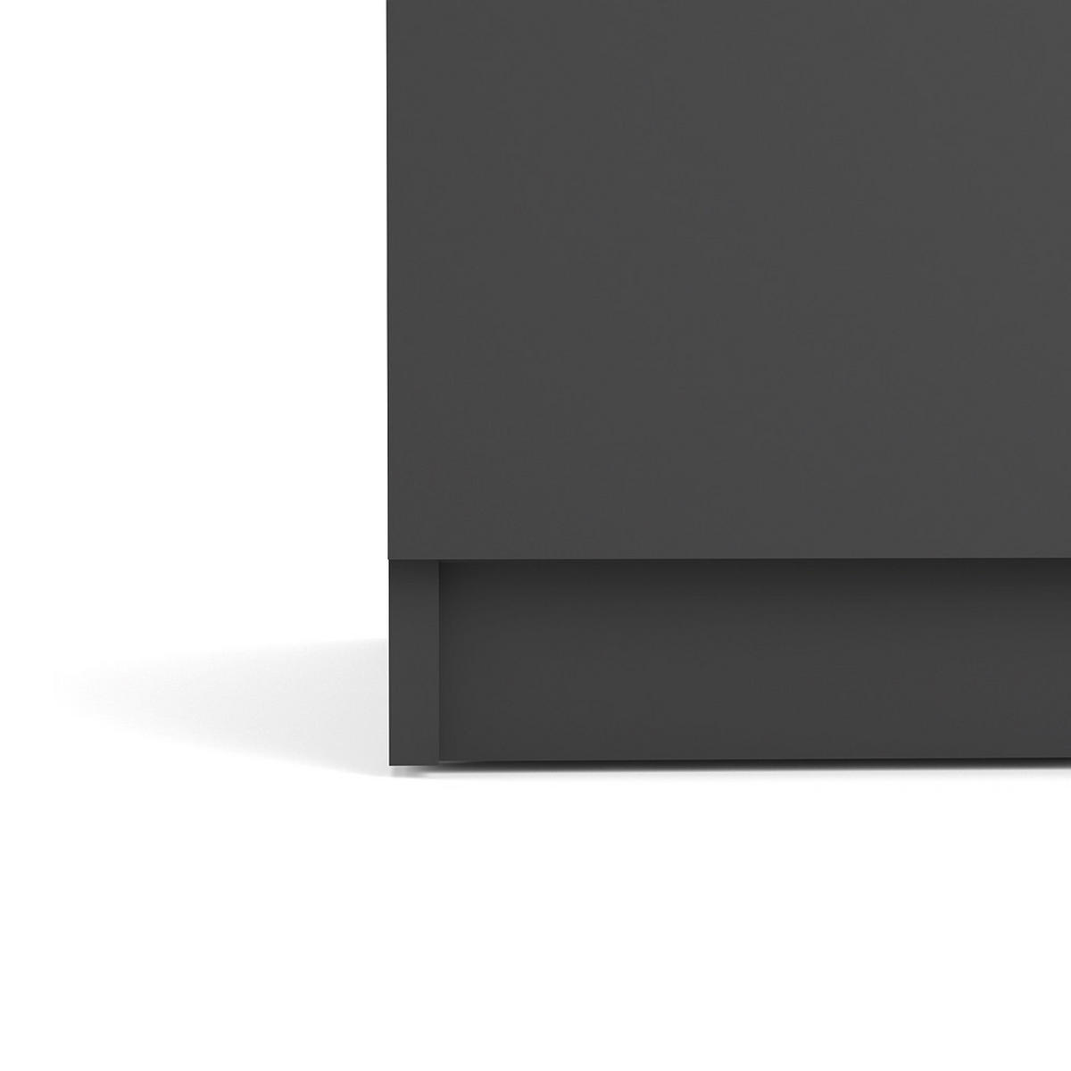 SIDEBOARD mattschwarz - Schwarz, Holzwerkstoff (121/91/50cm) - ebuy24