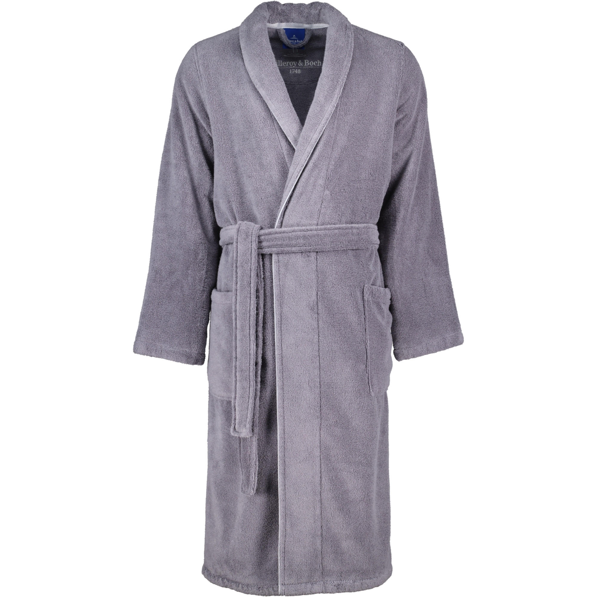 BADEMANTEL HERREN SCHALKRAGEN 2522 SHADOW-GREY - 77 - Grau, Textil (Snull) - Julius Zöllner