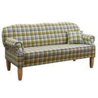KÜCHENSOFA 188x78x97 hell kariert EDINBURGH - Multicolor/Grün, Kunststoff (188/97/78cm) - Massivmoebel24