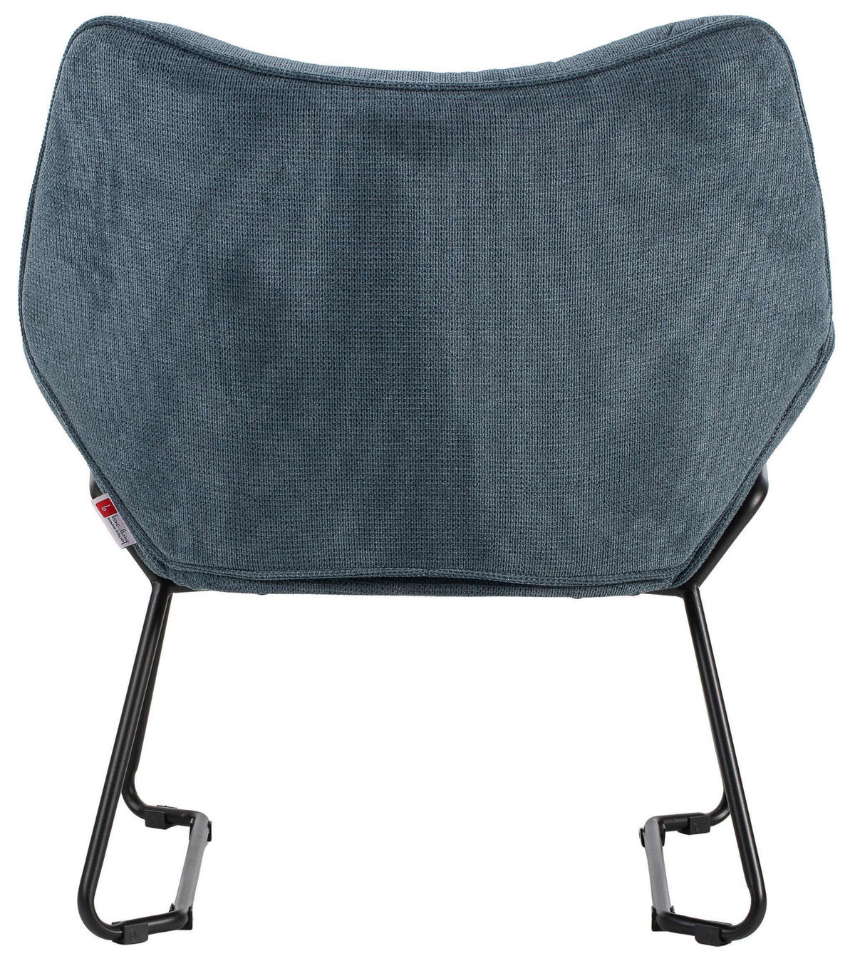 SESSEL Aliano blau - Blau/Schwarz, Textil/Metall (73/76/67cm) - Mr. Deko