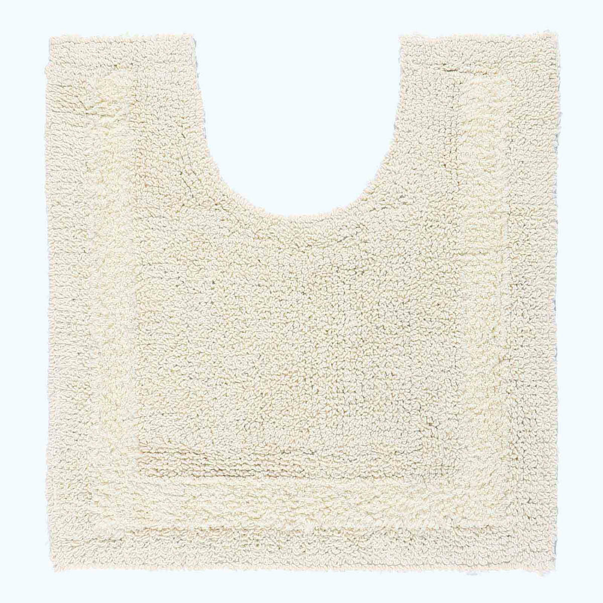 BADGARNITUR 2-teilig, Badematte & WC-Vorleger, wendbar - Creme, Textil (50/80cm) - Homescapes