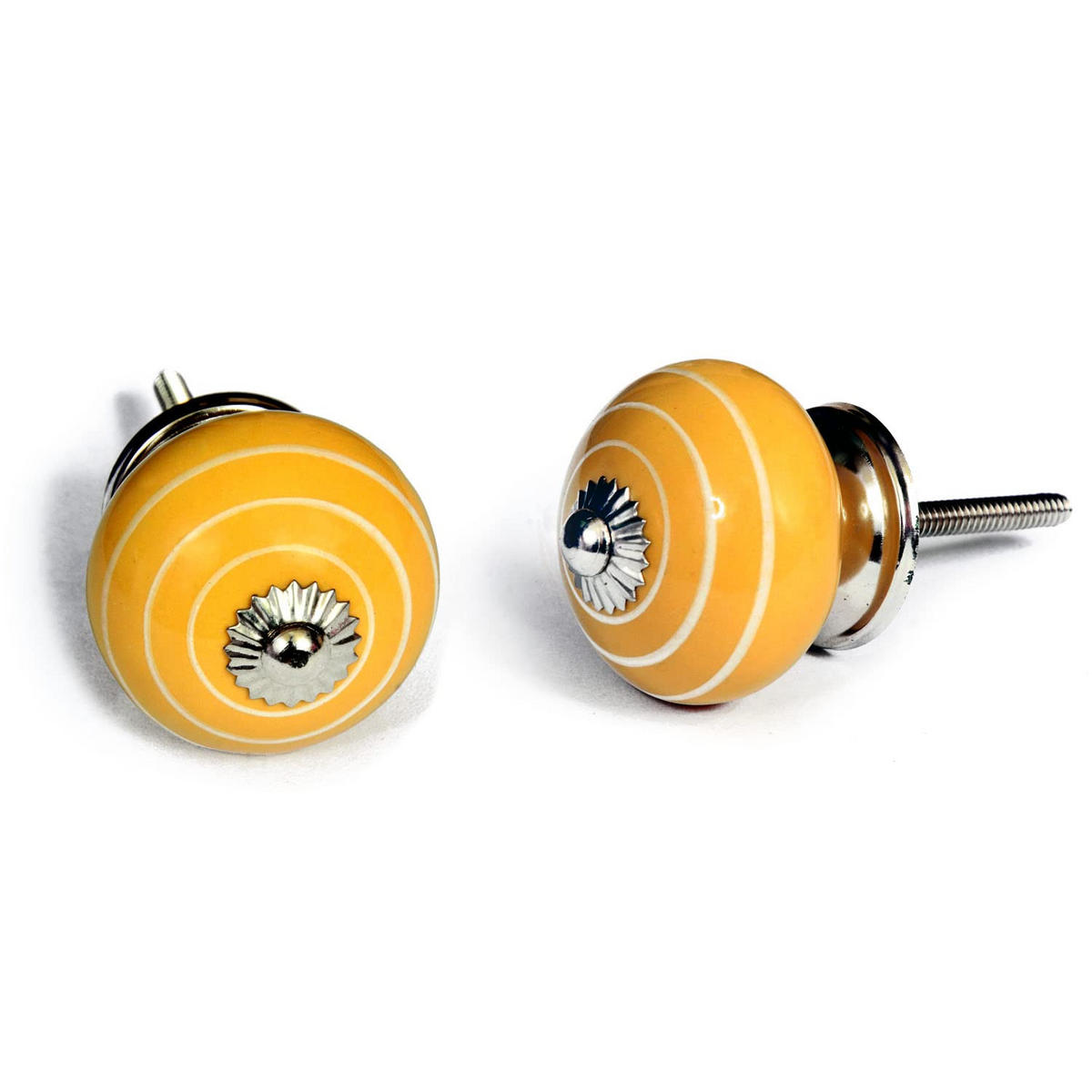 KERAMIKKNÖPFEN Set mit 20 mit schwarzem Blumenmosaikdesign 38 mm Durchmesser. - Schwarz, Keramik (4/4/6.9cm) - Nacnic