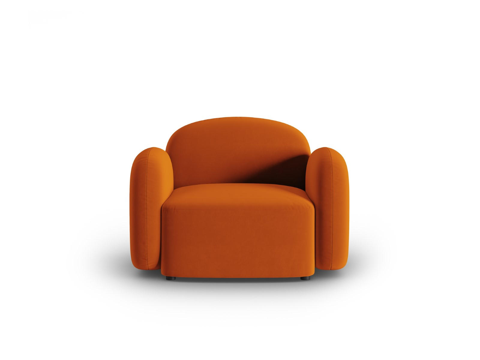 SESSEL Blair aus Samt terrakotta - Terra cotta, Textil (87/80/119cm) - Micadoni