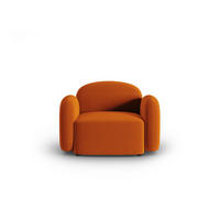 SESSEL Blair aus Samt terrakotta - Terra cotta, Textil (87/80/119cm) - Micadoni