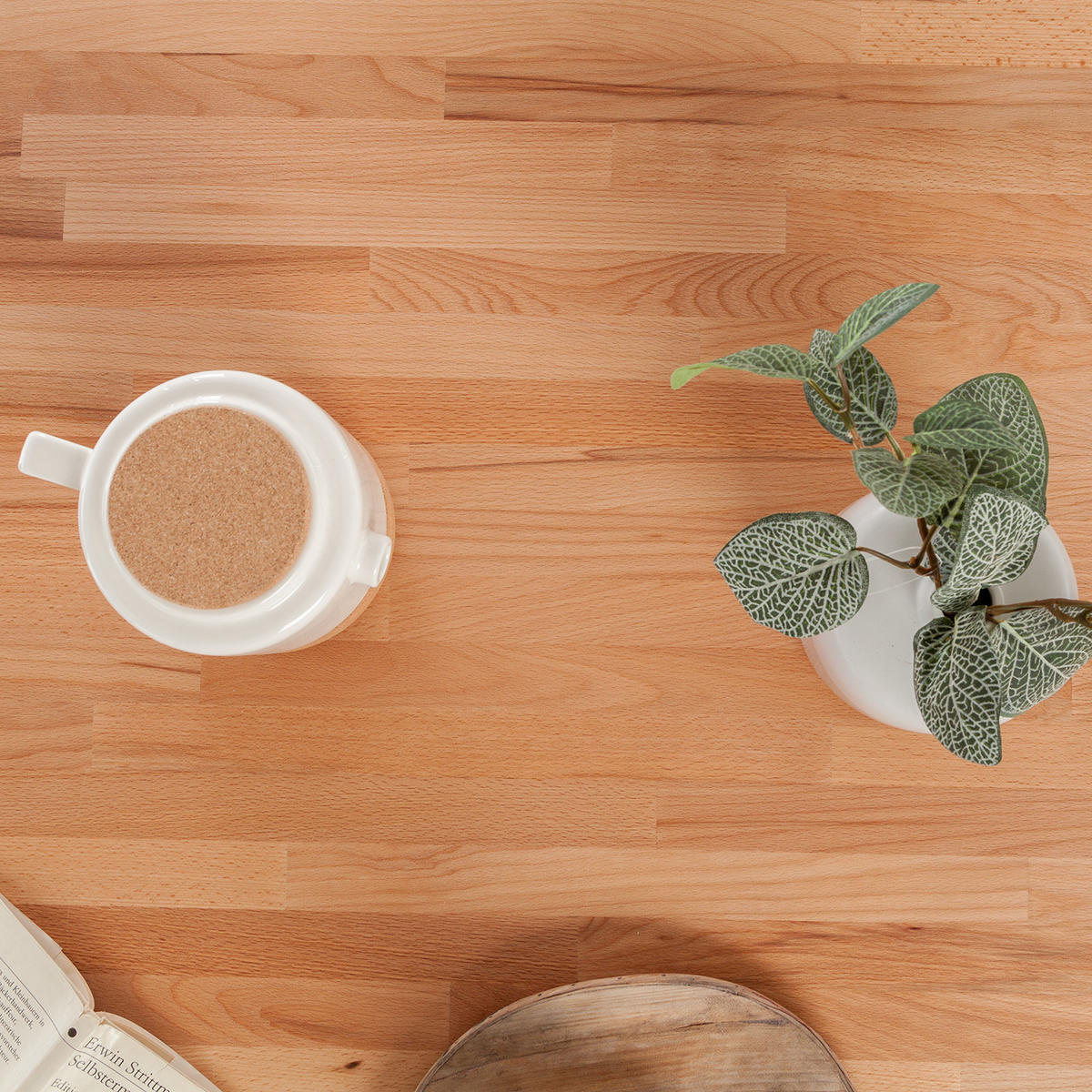 ESSTISCH mit Ausziehfunktion - Kernbuche massiv, geölt - Kernbuche, Holz (90/140/76cm) - home24