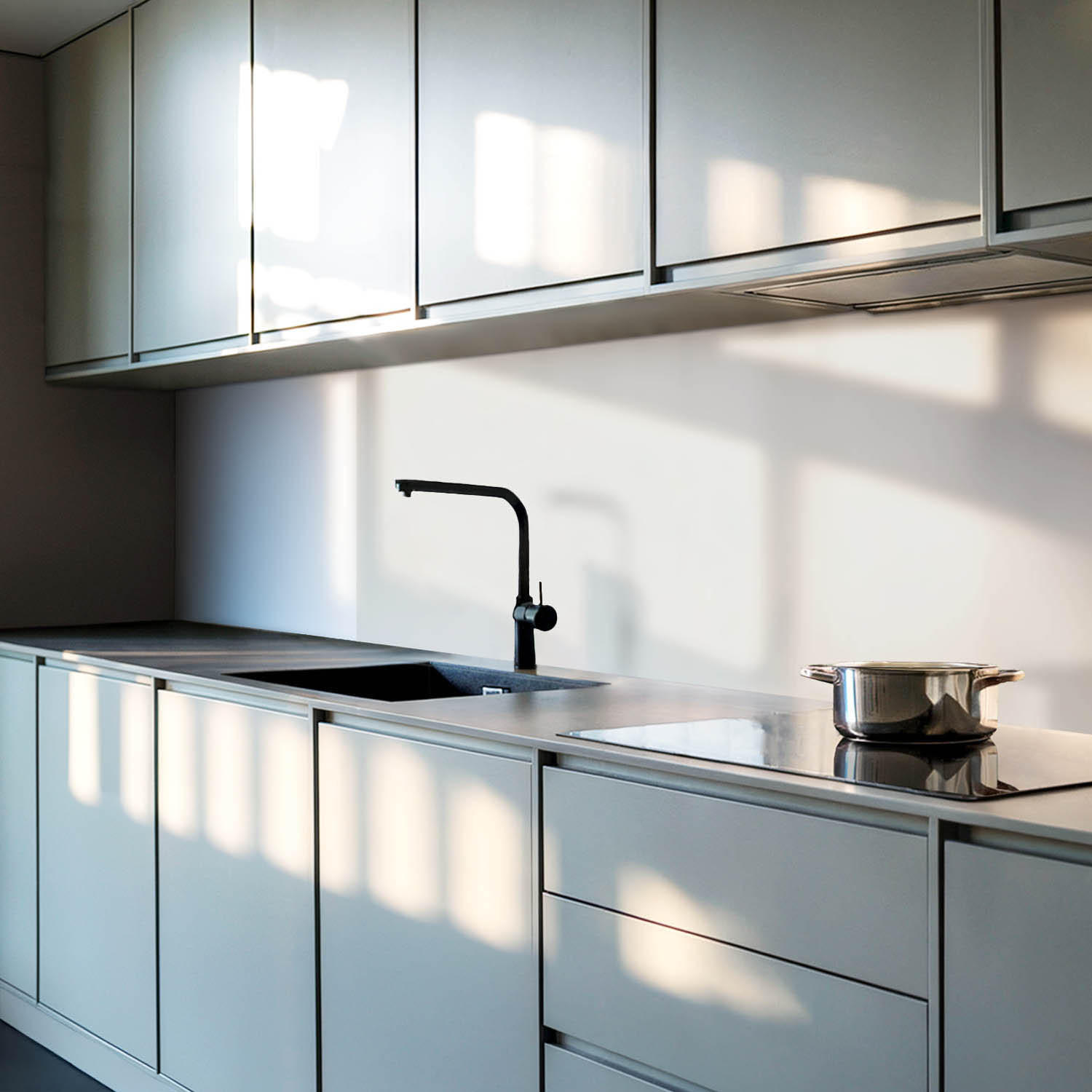 WANDPANEEL 4x 50x50 cm selbstklebend Marbryn - Weiß, Kunststoff (50/1.6/50cm) - Wallfluent