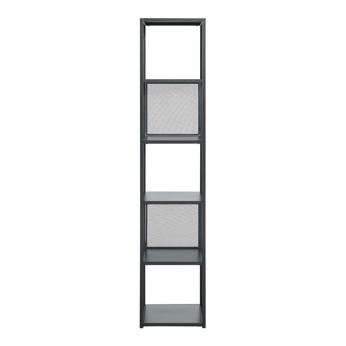 STANDREGAL Finspång - Schwarz, Metall (38/185/38cm) - [en.casa]