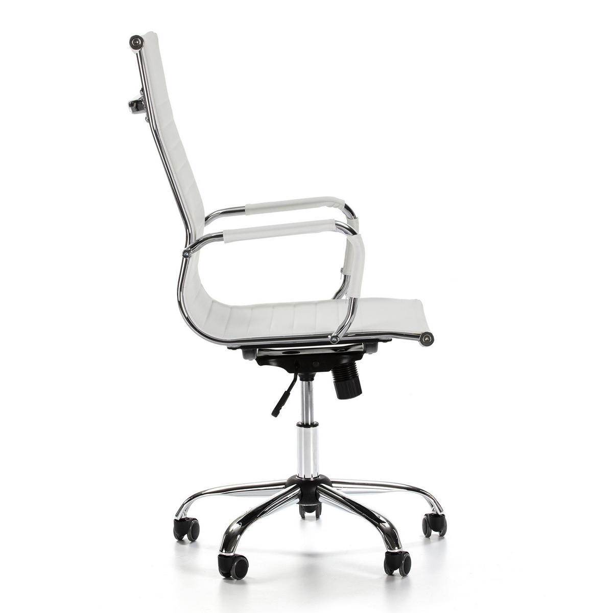 SCAUN rotativ Londres cu funcție de pat, alb - alb, blană (71/107/55cm) - VS Venta-stock
