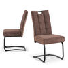 SCHWINGSTUHL SOFIA Cappuccino 2 Stück - Cappuccino, Textil/Metall (48/97/60cm) - B&D Home