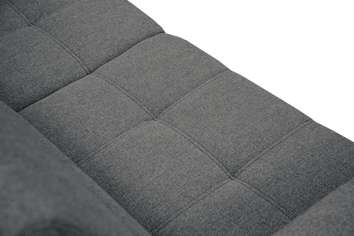 SOFA QUARTZ 3-Sitzer, dunkelgrau - Dunkelgrau, Holzwerkstoff/Textil (202/80/102cm) - Courtois Laville