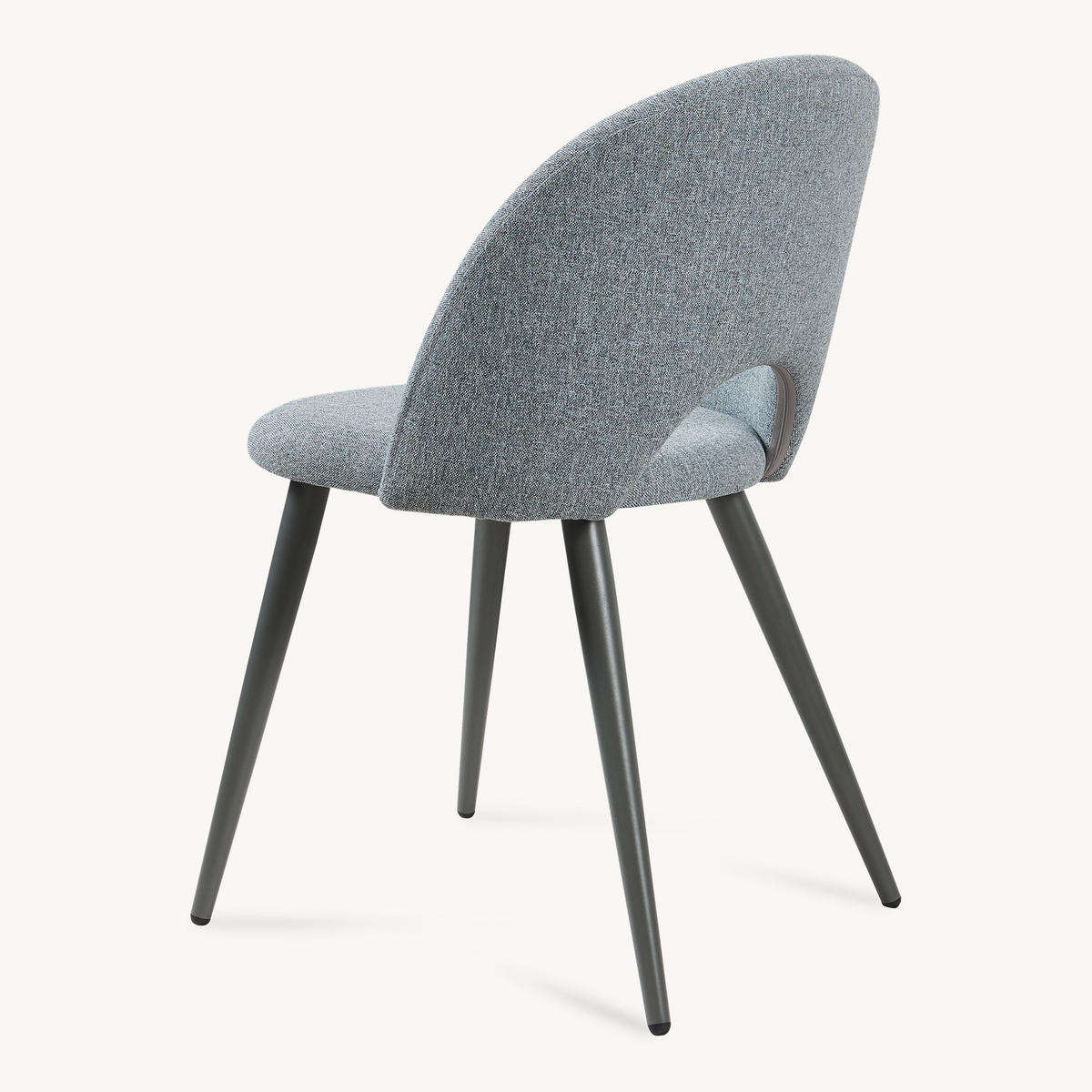 ESSZIMMERSTUHL-SET 4 TLG. Karijoki - Dunkelgrau/Grau, Textil/Metall (50/77/55cm) - [en.casa]