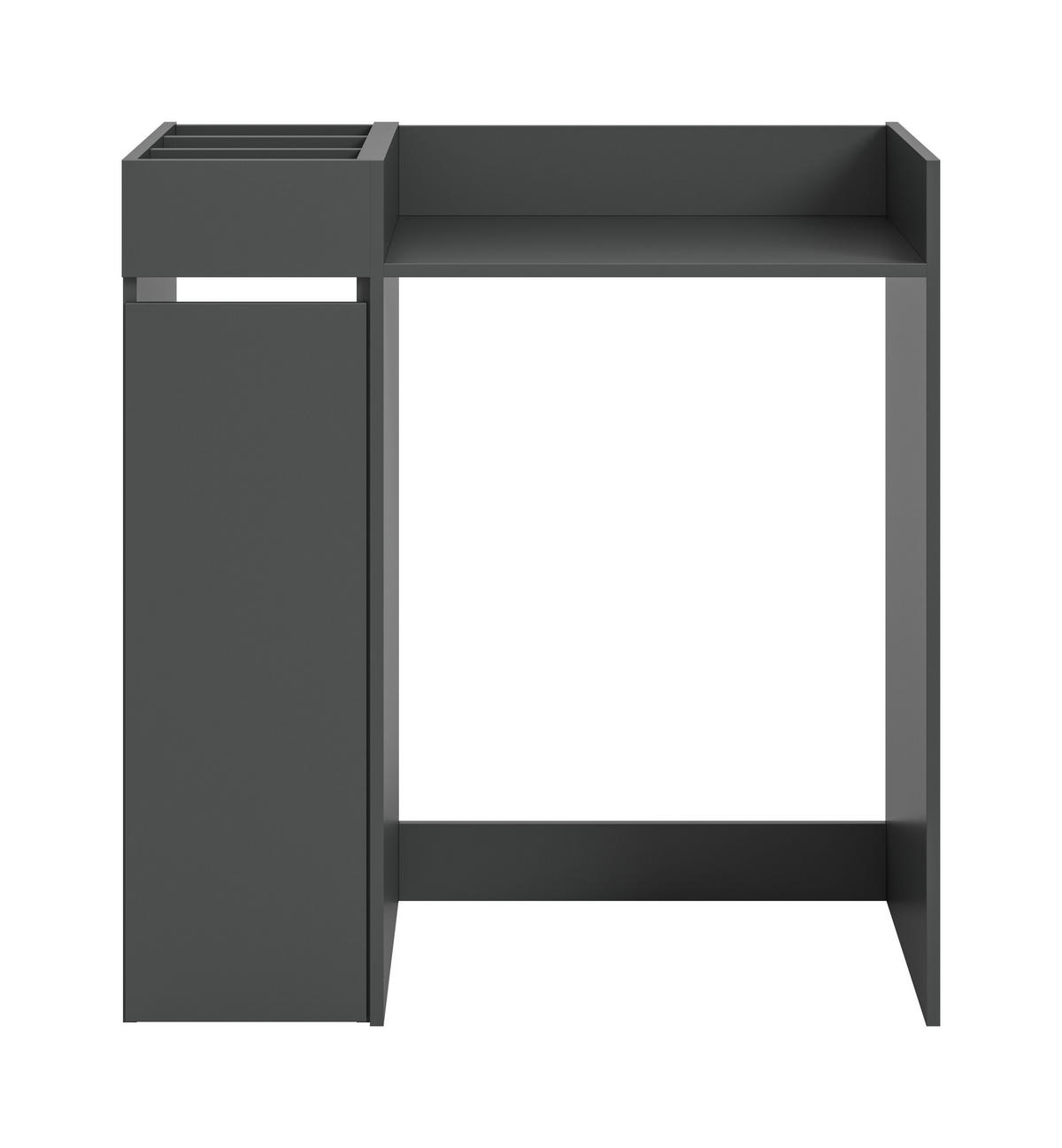 WASCHMASCHIENENUMBAU Set Mixx (B/H/T: ca. 95/101/60 cm) in anthrazit/anthrazit - Anthrazit, Holzwerkstoff (95/101/60cm)