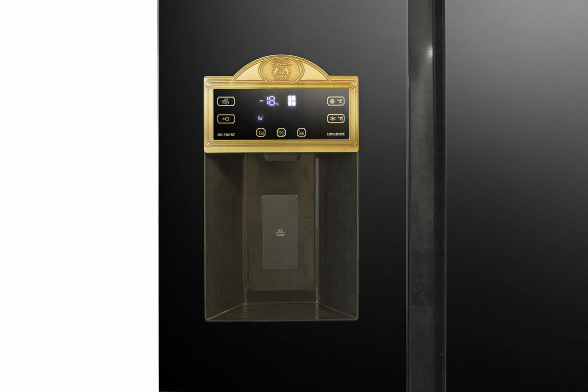 KÜHLSCHRANK KS 90300 AD, Schwarz, 91 cm breit, 538 L, NoFrost, 183 cm - Schwarz, Metall (91.1/183/69.3cm) - Kaiser Küchengeräte