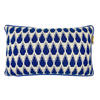 DEKOKISSEN Botanisch Mini gestrickt Blau 35x60 - Blau, Textil (60/35/12cm) - Malagoon