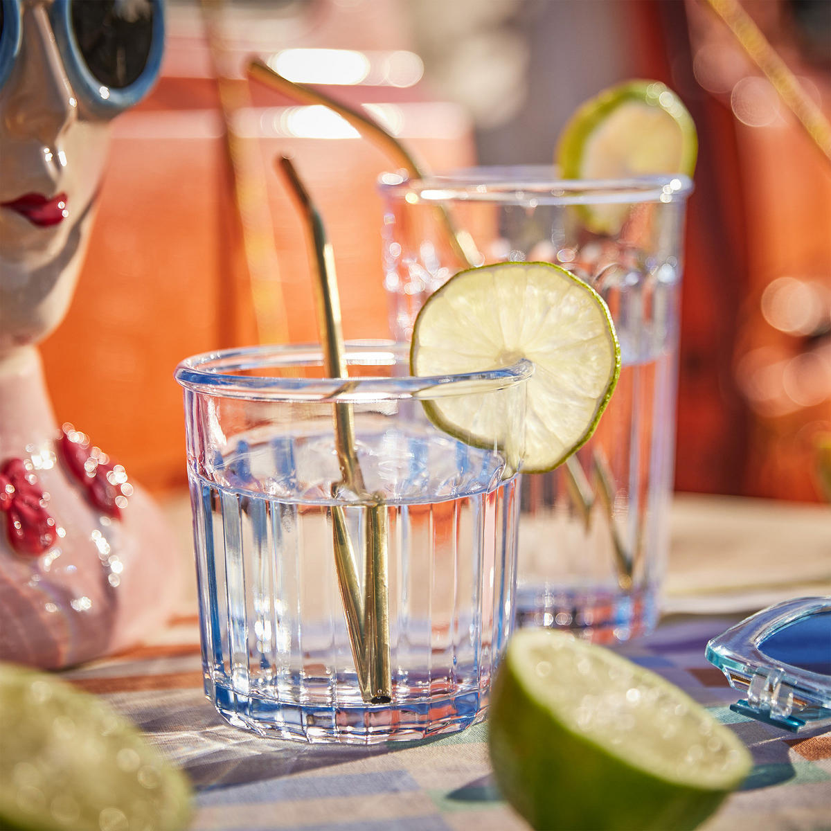 TRINKGLAS (6er-Set) Baretto 380ml - Hellblau, Glas (0.5L) - Butlers