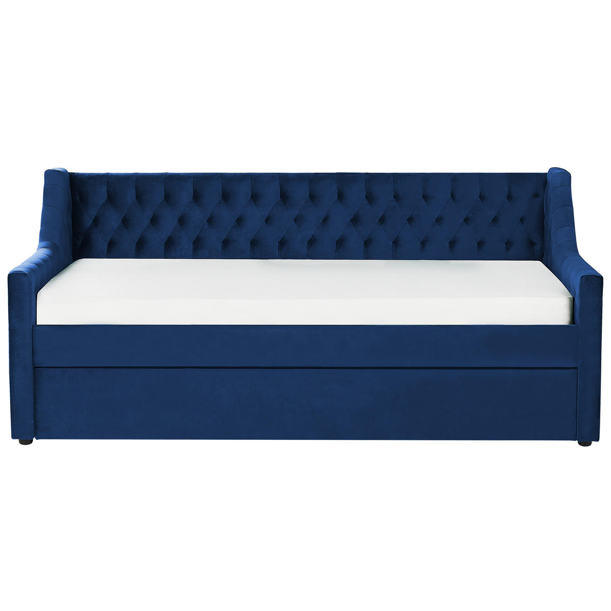 TAGESBETT 90/200cm Marineblau Montargis - Blau, Textil (90/200cm) - Beliani