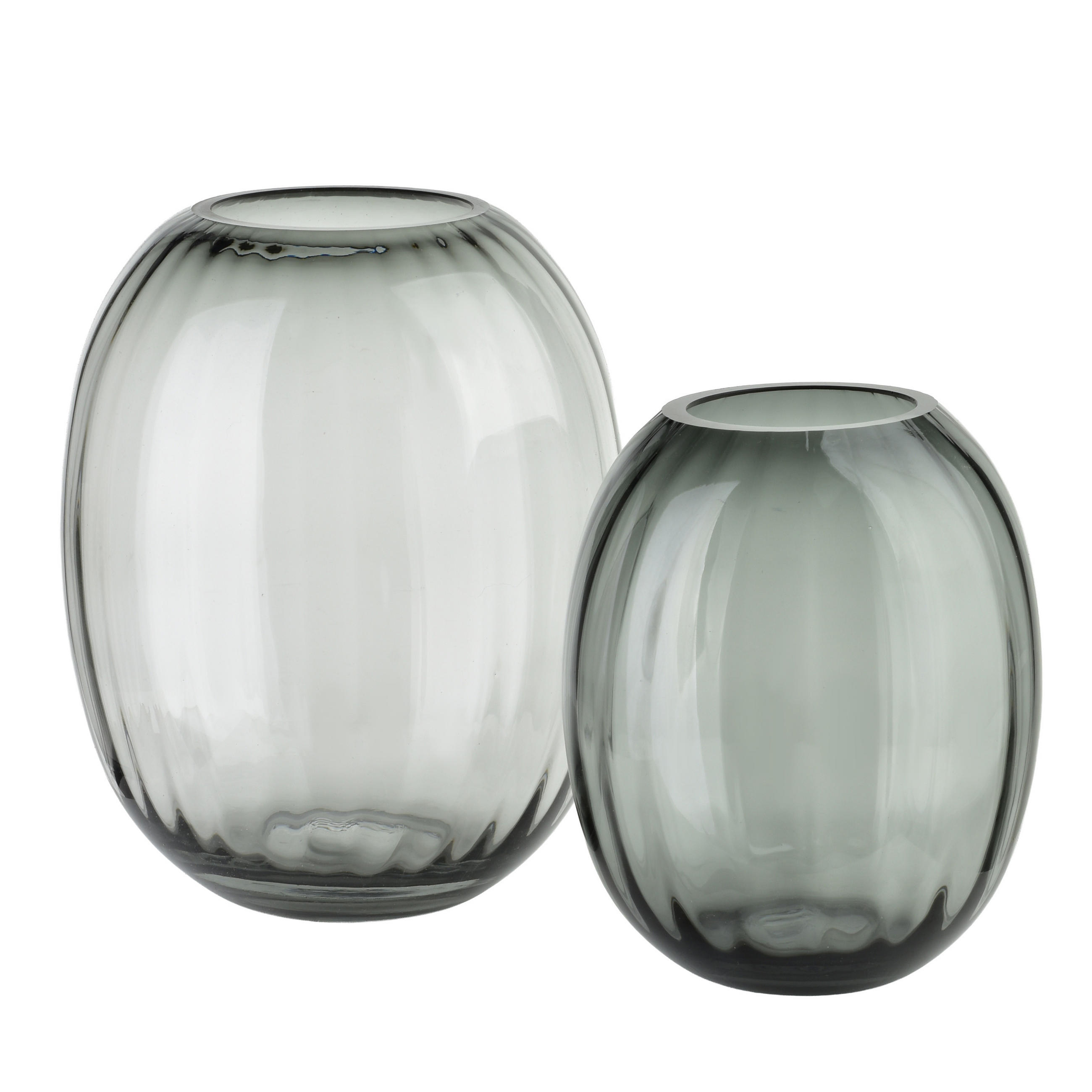 VASE Serenite Grau 20xh25,5 cm Glas - Grau, Glas (25.5cm) - Mondex