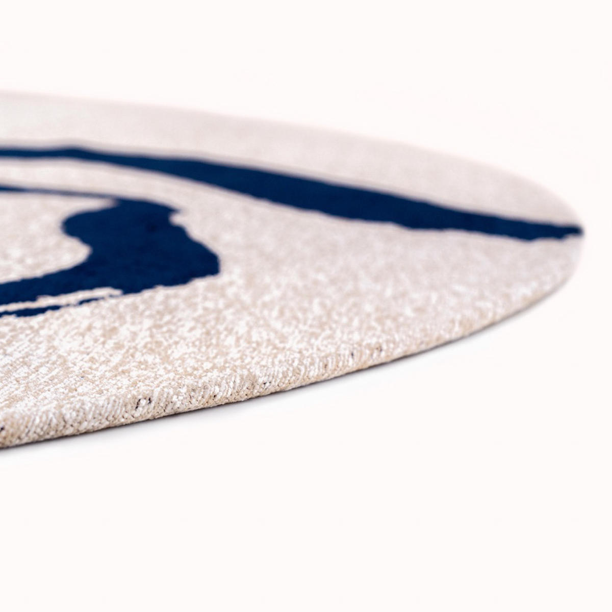 TEPPICH Sea Ink Craft Ribbon 240/240 cm - Blau, Textil (240/240cm) - Louis De Poortere