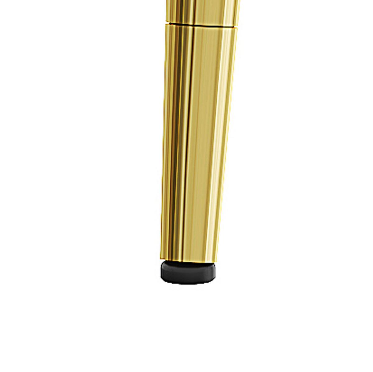 BARHOCKER 2er-Set 100 cm PU-Leder Schwarz mit Metallgestell Goldfarben - Goldfarben, Metall (45/100/42cm) - Meubliv