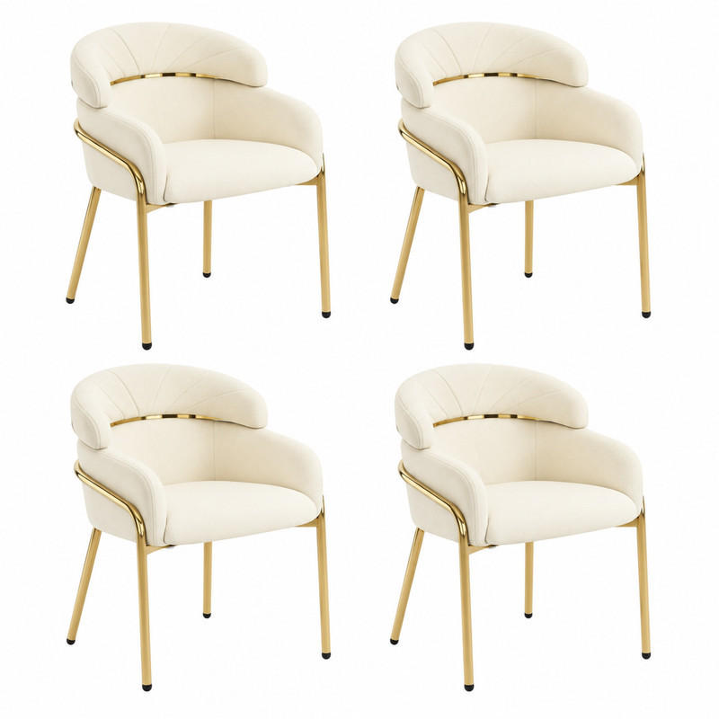 Meubliv Esszimmerstuhl Beige 53.2x79x53 cm