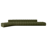 ECKSOFA modulares Sofa Solven-L3 - 562x174x70 cm Grün - Grün, Holzwerkstoff/Textil (562/174cm) - ALTDECOR