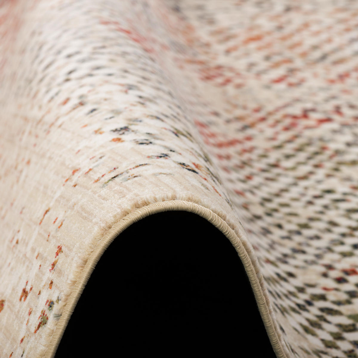 DESIGNER TEPPICH NIA VINTAGE PIXEL VERLAUF - Multicolor, Textil (80/150cm) - Pergamon