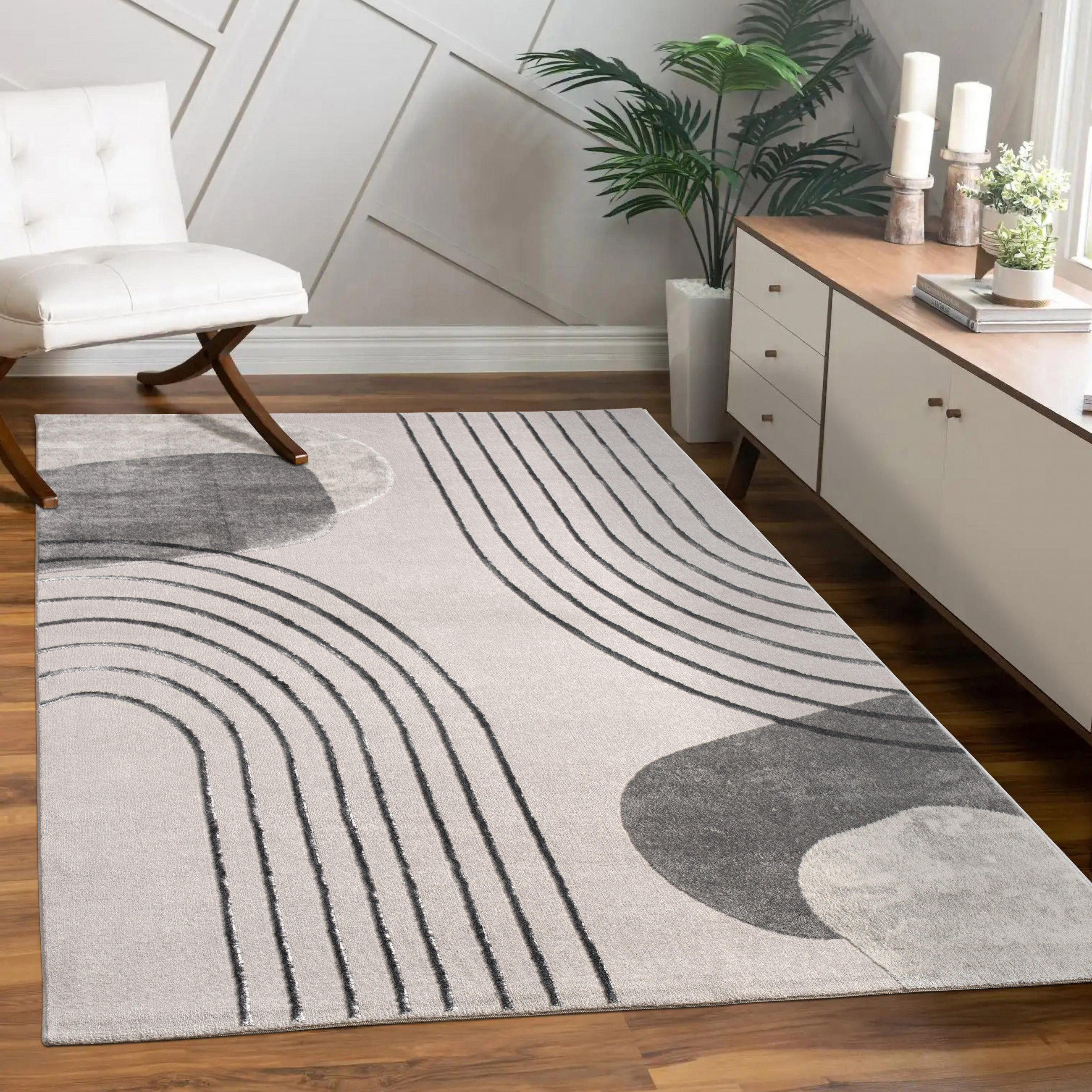 KURZFLORTEPPICH 80/150 cm Tuana 216 - Grau, Textil (80/150cm) - Paco Home