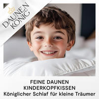 KINDERKISSEN ROYAL Gänsedaunen weich - Weiß, Naturmaterialien/Textil (40/80cm) - Daunenkönig