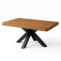 COUCHTISCH Slender Reclaimed - 120/40/46 cm - Braun, Holz/Metall (100/60/46cm) - TRL Handmade Furniture