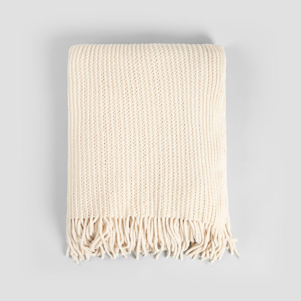 DECKE Chenille ecru 130/170 cm - Ecru, Textil (130/170cm) - Homla