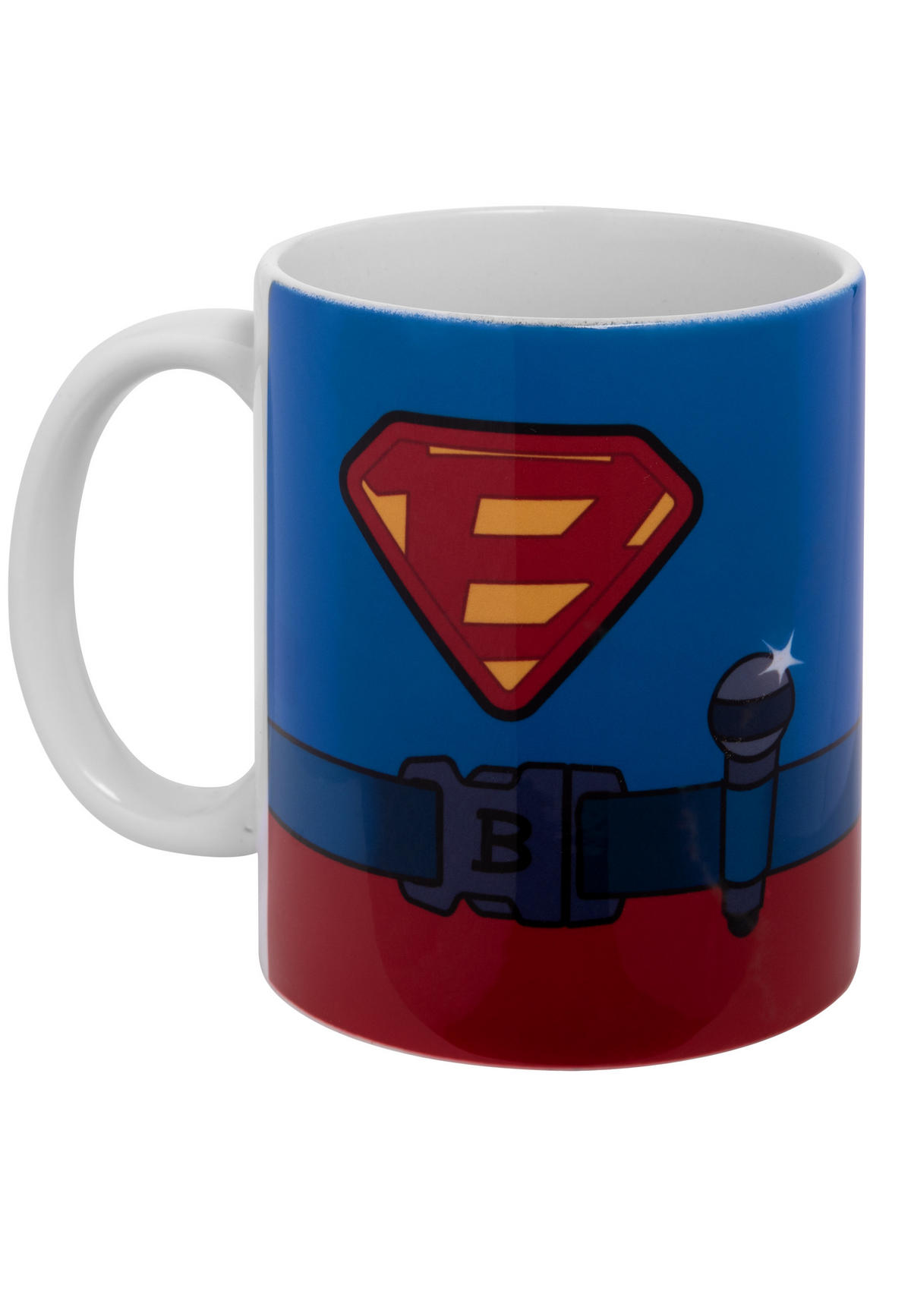 KAFFEEBECHER Bastian Bielendorfer Du bist mein Superheld! Blau 320 ml - Blau, Keramik (0.32L) - United Labels