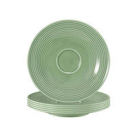 UNTERTASSEN Beat Color Glaze Salbeigrün ø 16,7 cm 6er Set - Grün, Keramik (16.7cm) - Seltmann Weiden