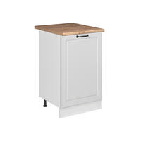 KUCHYNSKÁ SPODNÁ SKRINKA R-Line, Biely vidiecky dom/biely, 50 cm Goldkraft tammi työtaso - biela, kompozitné drevo (50/81.6/60cm) - Vicco