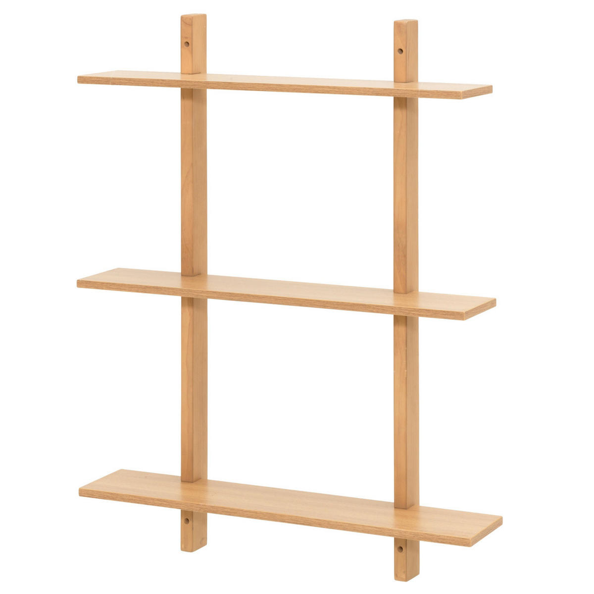 REGAL Kiefernholz 80/60/15 cm - Beige, Holz (15/80/60cm)