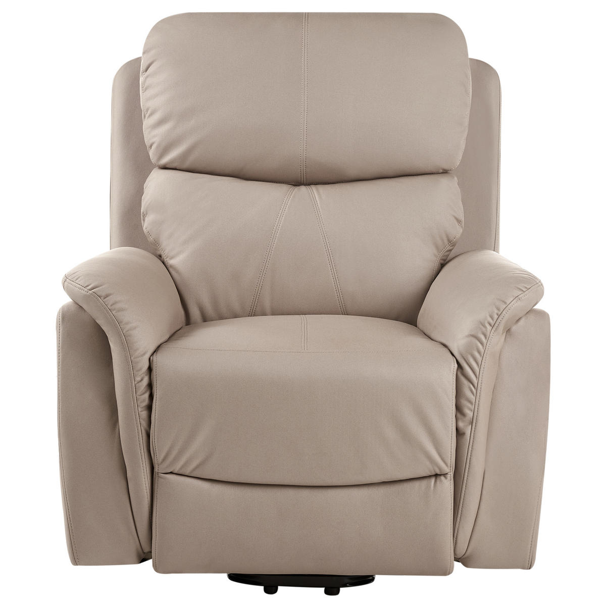 ELEKTRISCHER-FERNSEHSESSEL mit Massagefunktion Stoff Taupe Glorie - Taupe, Textil (85/82/85cm) - Beliani