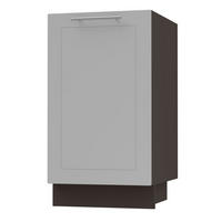 KÜCHENUNTERSCHRANK Kvantum D1D/45 Dust Grey Matt / Lava Matt 45 / 50 / 82cm - Dunkelgrau/Grau, Holz/Holzwerkstoff (45/82/50cm) - Feldmann-Wohnen