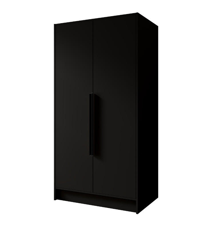 Margaret Hadas24 Drehtürenschrank Schwarz 51x200x100 cm