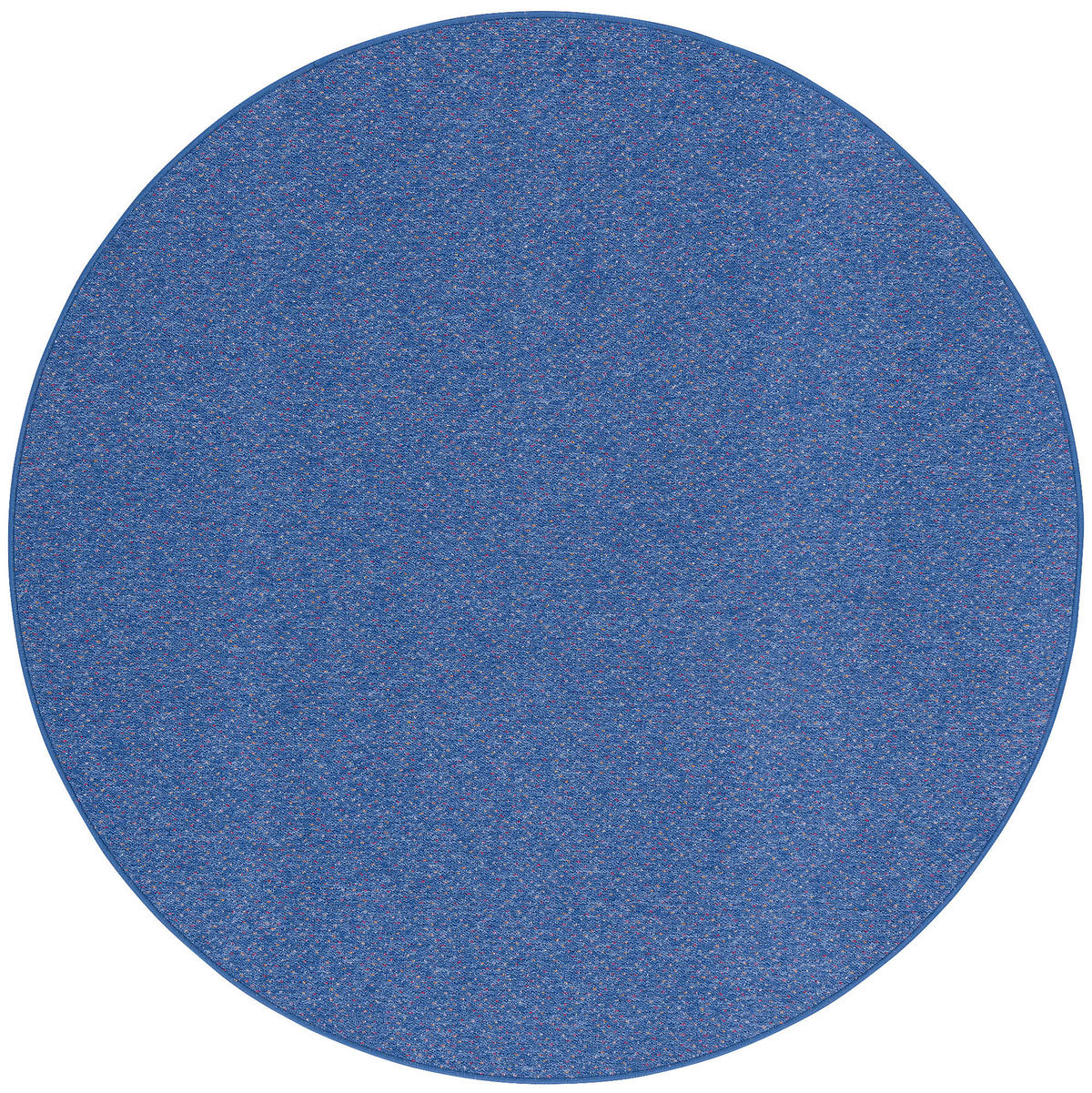 SCHLINGEN TEPPICH ALMA MELIERT RUND - Blau, Textil (160/160cm) - Snapstyle