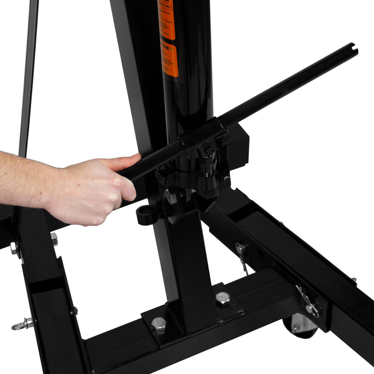WERKSTATTKRAN MOTORKRAN 1000kg - Schwarz, Metall (150/93/155cm) - Monstershop