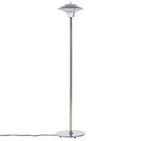 TERRASSENSTRAHLER Silber Askja - Silberfarben, Metall (45/205/45cm) - Beliani