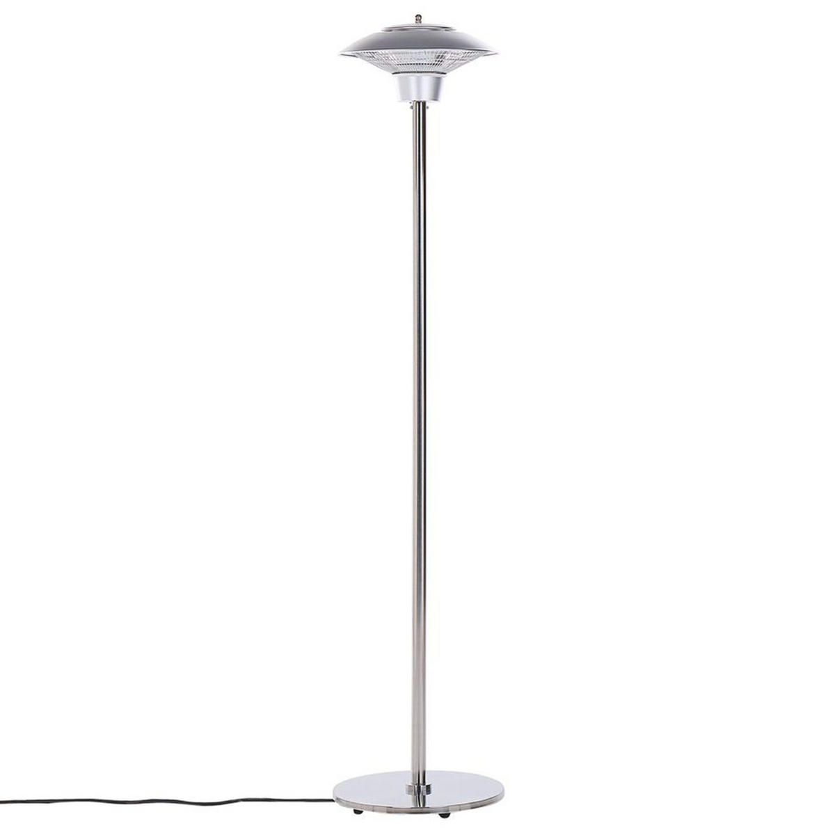 TERRASSENSTRAHLER Silber Askja - Silberfarben, Metall (45/205/45cm) - Beliani