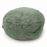 KINDERPOUF Mammoth rund flauschig - Salbeigrün, Textil (65/65/65cm) - MeowBaby