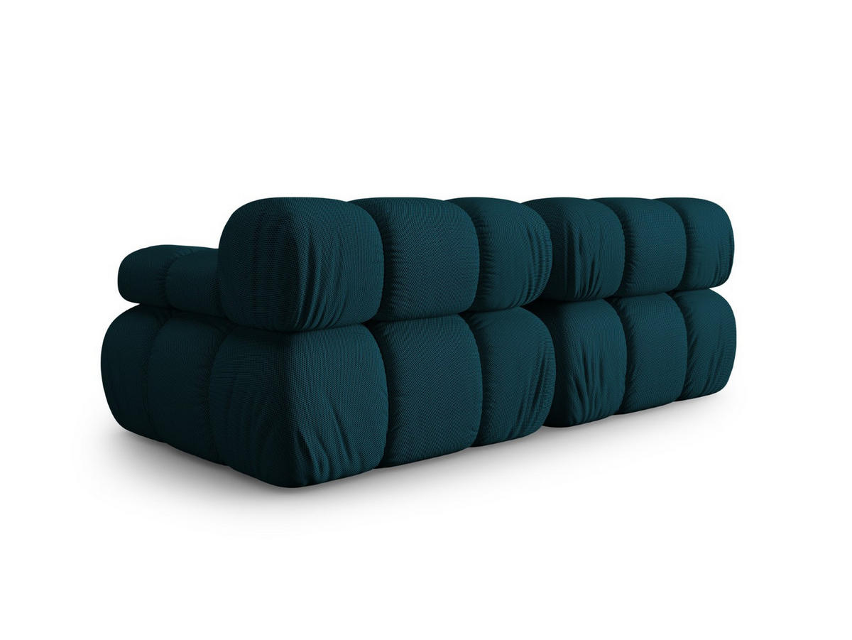 SOFA modular Bellis aus 3D-Stoff marineblau 2 Sitzplätze - Blau, Textil (94/70/188cm) - Micadoni
