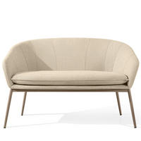 GARTENSOFA SOLIS Loungesofa, - Creme, Textil/Metall (118/76/66cm) - KONSIMO®