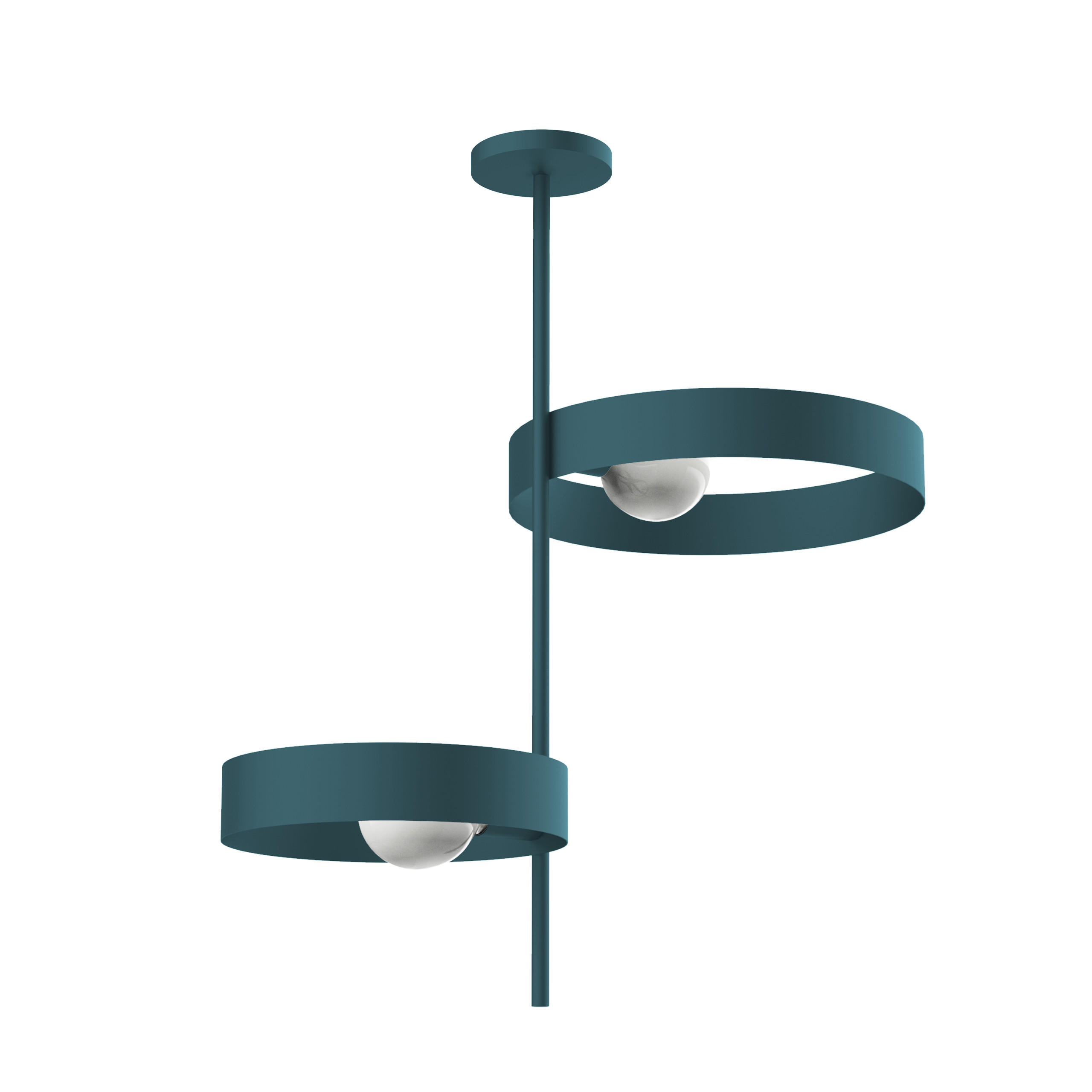 DECKENLEUCHTE - Blau, Metall (40/70/80cm) - Lumicom