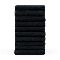 RUČNÍK PRO HOSTY sada 10 ks, 10x ručník pro hosty 30/30 cm, tmavomodrá - tmavomodrá, textil (30/30cm) - Blumtal